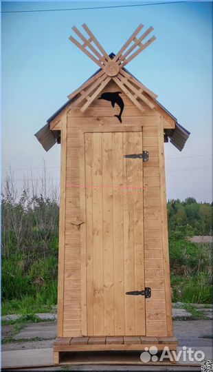 Уличный туалет деревянный ACC342