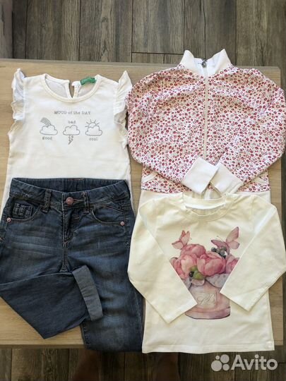 Джинсы, футболки, платья, кофточки