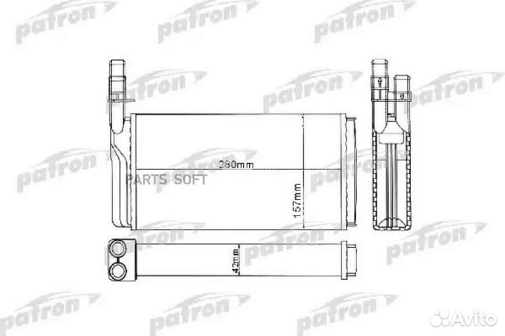 Patron PRS2001 Радиатор отопителя alfa romeo 164 2