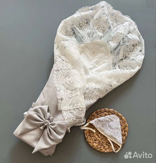 Конверт на выписку Лён для мальчика и девочки