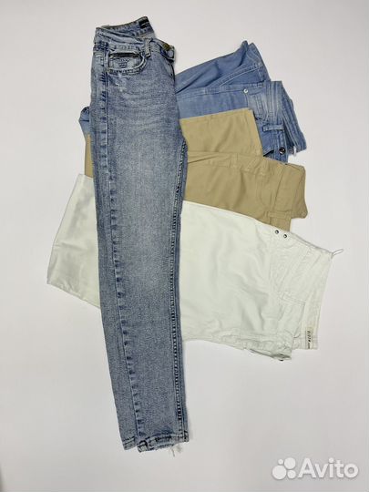 Пакет джинсов для рукоделия - с дефектами (42, 54)