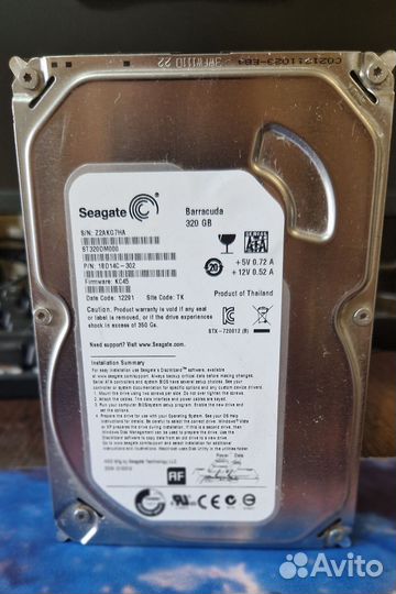 Жесткий диск seagate barracuda 320 gb