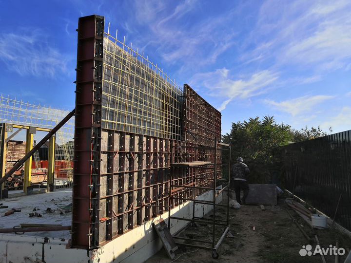 Аренда крупнощитовой опалубки