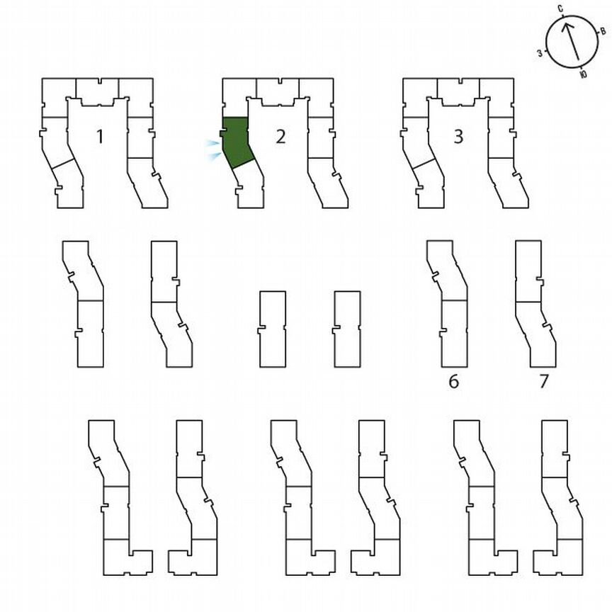 2-к. квартира, 62,8 м², 1/3 эт.
