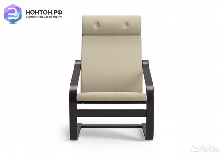 Кресло Тириль бежевое / венге