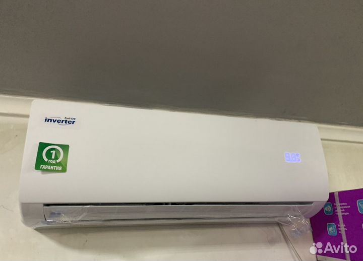 Инверторный кондиционер 45 м2, новый, гарантия