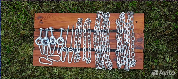 Детская качель из термососны