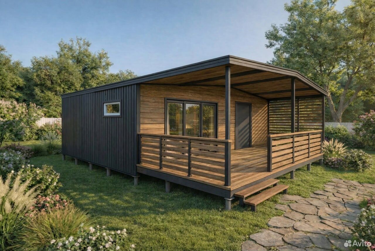 Дачный дом с террасой - Вид 1