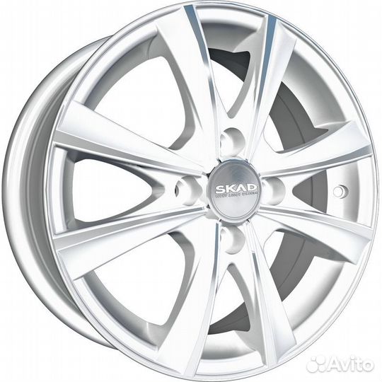 R15 4x100 6J ET45 D67,1 Скад Мальта алмаз-белый
