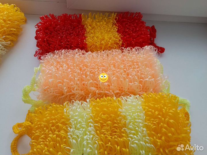 Мочалки ручной вязки