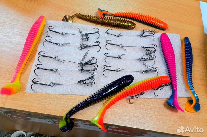 Стингера на тройниках vmc super и крупный силикон