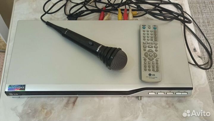 Dvd плеер с караоке LG + микрофон Phillips