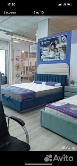 Кровать мягкая с парящим эффектом