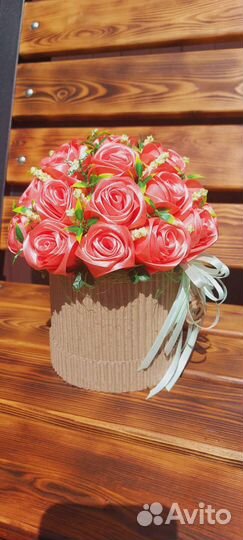 Букет из атласных лент