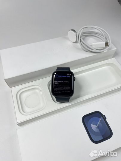 Часы apple watch 9 45 mm (Идеал;АКБ 100)