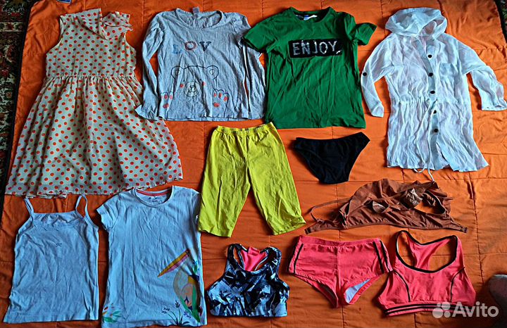 Вещи пакетом на девочку от 7 до 9 лет
