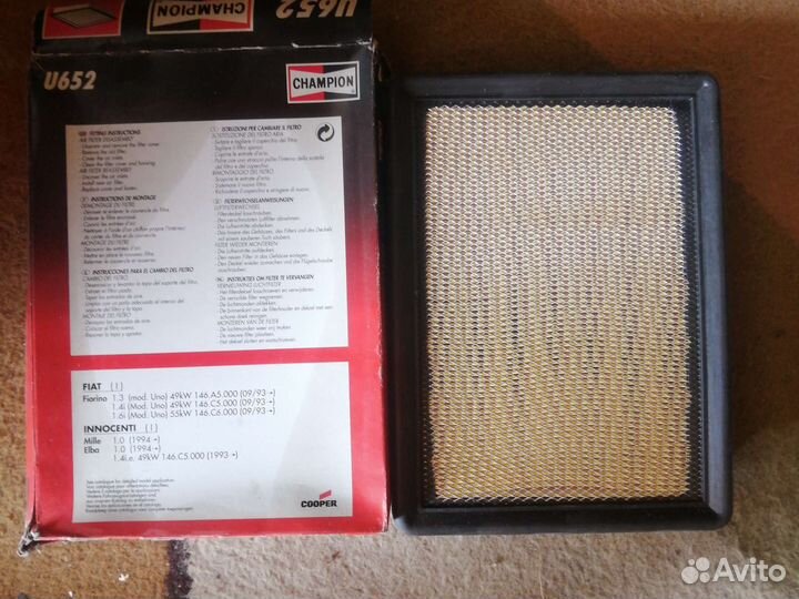 Воздушный фильтр Fiat Fiorino