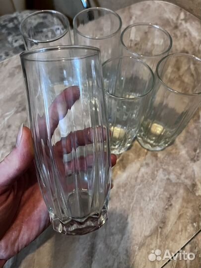 Хоустальные стаканы бокалы