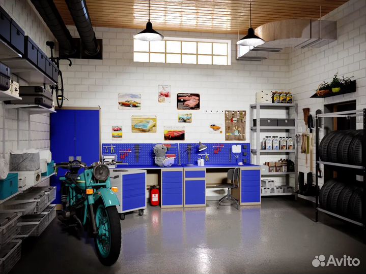 Оснащение кладовых и гаражей под ключ