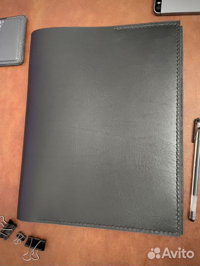 Кожаная Тетрадь А4 на кольцах