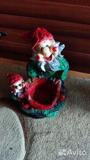 Садовая фигурка из гипса Гном