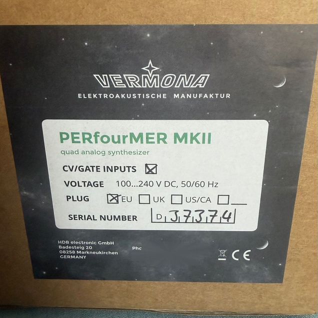 Vermona PerFourmer mkii CV/Gate Input