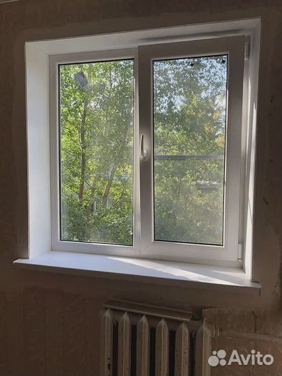 Окна пвх двухстворчатые