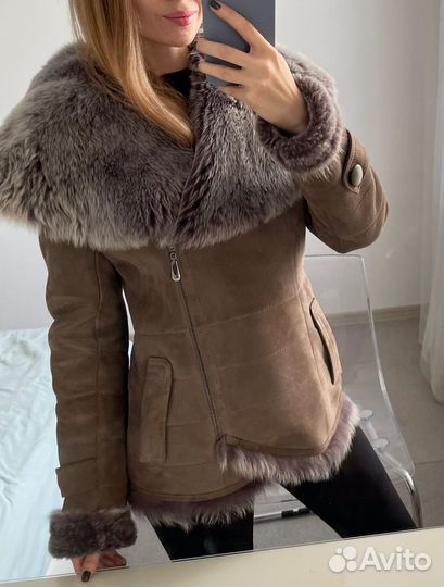 Дубленка натуральная женская 42-44