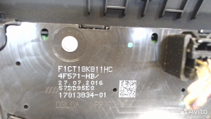 Панель управления магнитолой Honda Civic 2015, 201