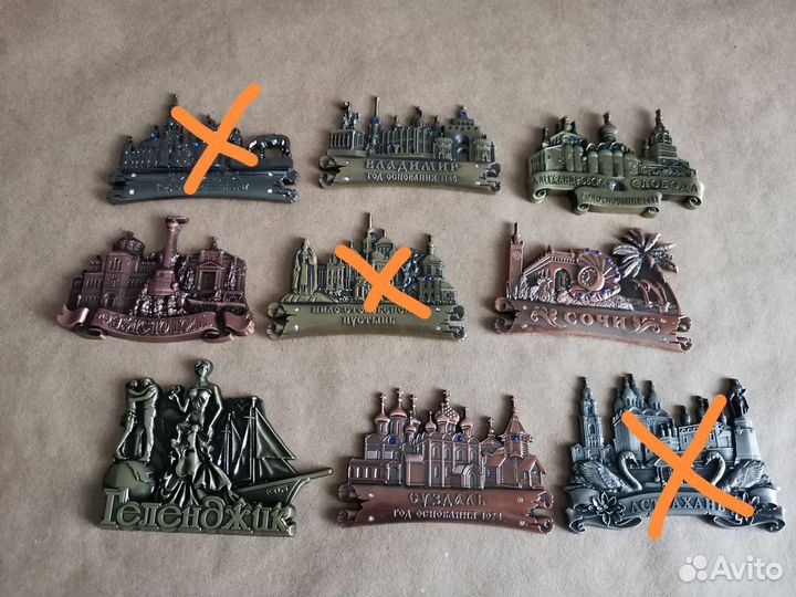 Магниты сувенирные на холодильник