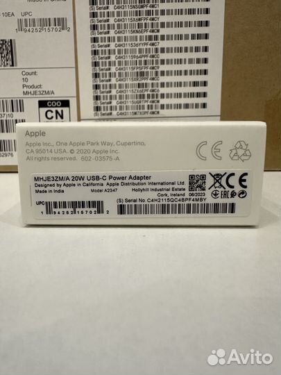 Оригинальный блок зарядки iPhone 20 w type -c