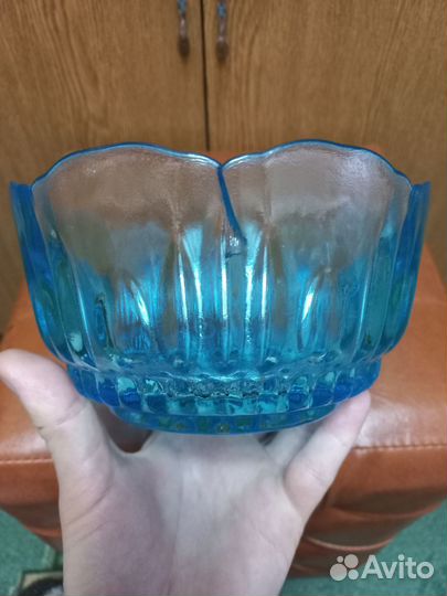 Ваза из цветного стекла СССР