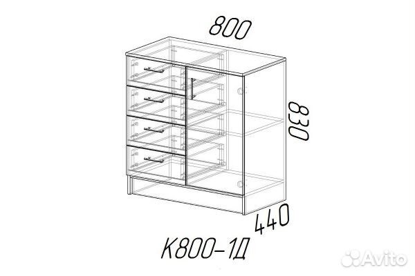 Комод К800-1Д