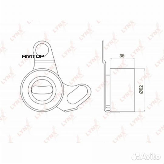 Lynxauto PB1064 Ролик натяжной ремня грм