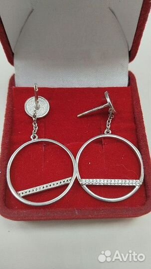 Серьги серебряные (арт. 91182) Л101Б