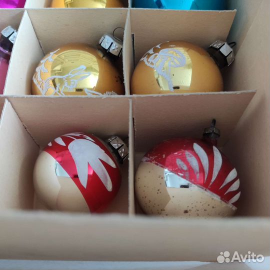 Набор ёлочных игрушек ГДР