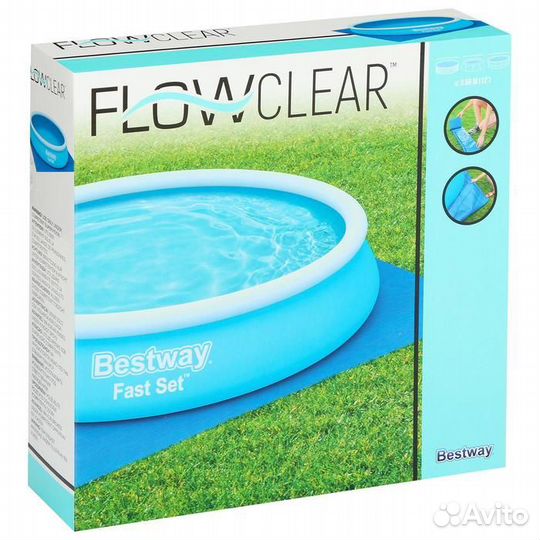 Подстилка для круглых бассейнов, 396 х 396 см, 580