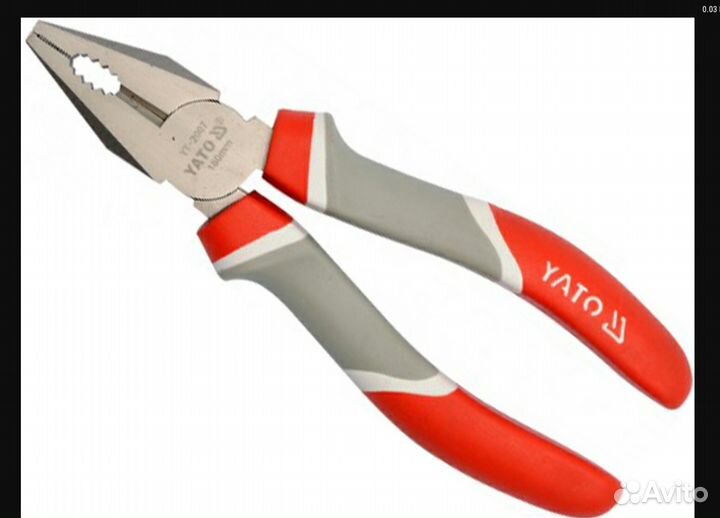 Плоскогубцы yato180mm