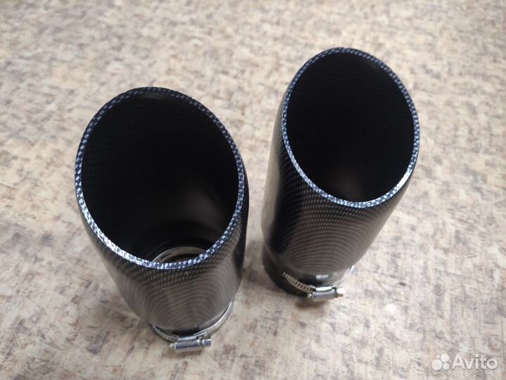 Насадка на глушитель карбон