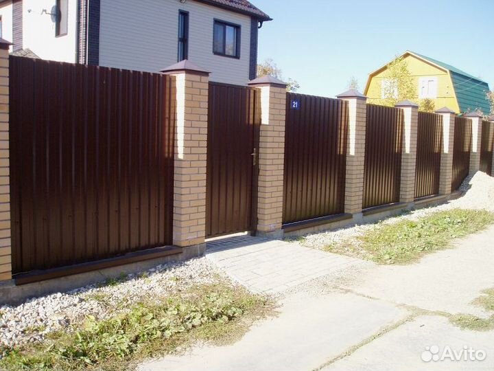 Забор из профнастила