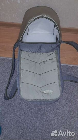 Люлька переноска с твёрдым дном