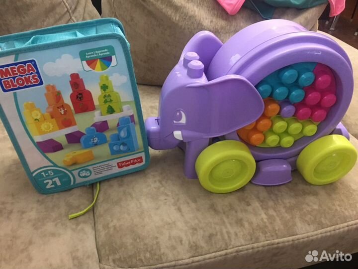 Mega Bloks «Неуклюжий слон» и «Первые постройки»