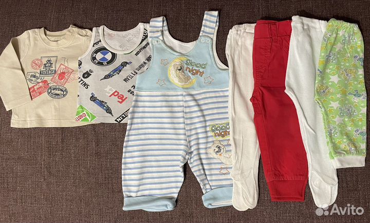 Вещи пакетом на мальчика от 0-12 мес