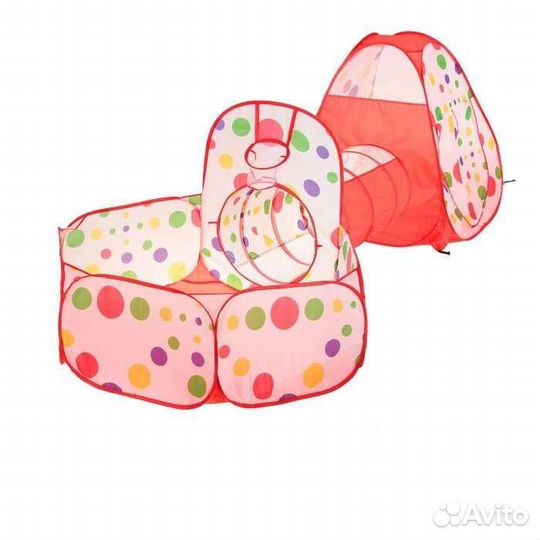 Детский игровой тоннель с палаткой и бассейном