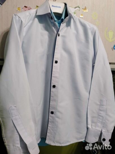 Рубашка для мальчика 30/122рост,белого цвета