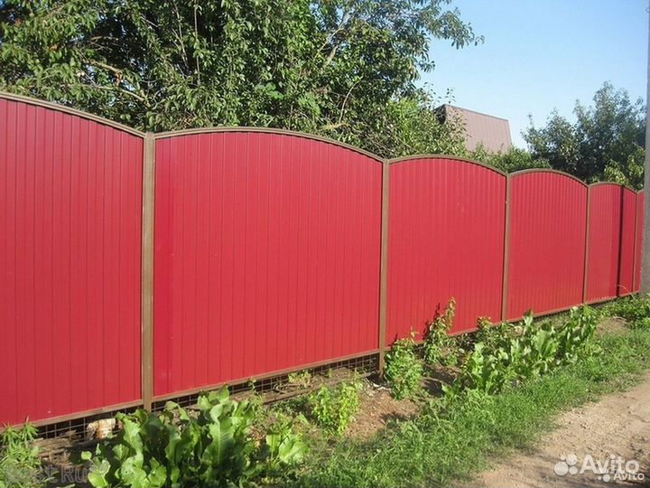 Заборы из профнастила