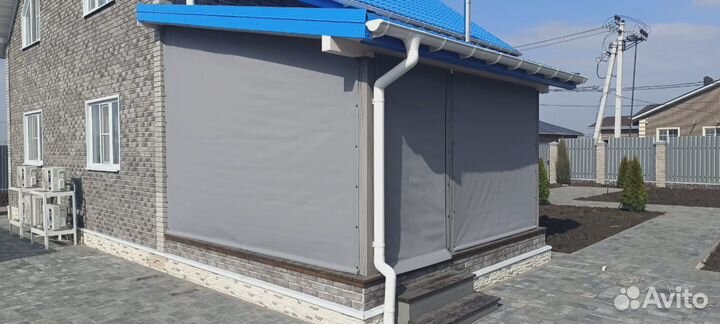 Жидкие окна для беседки, террасы, веранды, крыльца