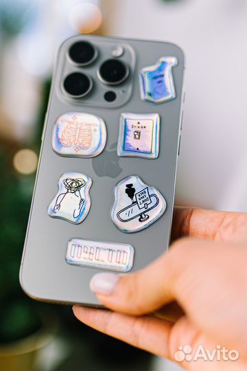 Стикеры объемные