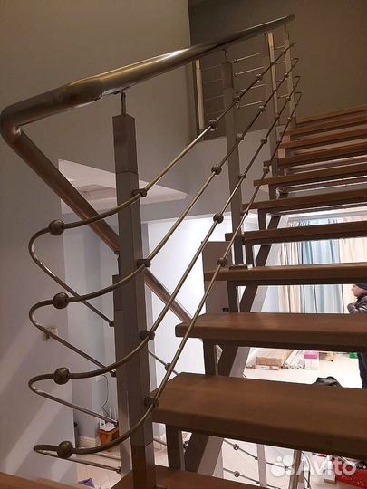 Перила, поручни из нержавеющей стали