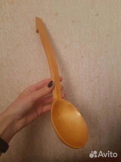 Деревянный половник хохлома СССР ложка для варенья